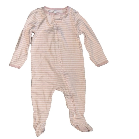 Baby Girl Footie Pajamas Long Sleeve Bodysuits Lot Size 3-6 Months 2 Way Zipper - Picture 5 of 11